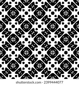 Vector monochrome pattern, Abstract texture for fabric print, card, table cloth, furniture, banner, cover, invitation, decoration, wrapping.seamless repeating pattern.Black and 
white color.