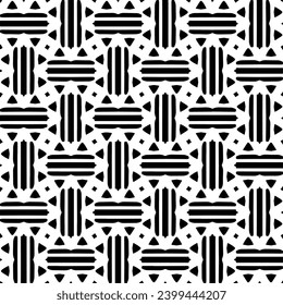 Vector monochrome pattern, Abstract texture for fabric print, card, table cloth, furniture, banner, cover, invitation, decoration, wrapping.seamless repeating pattern.Black and 
white color.