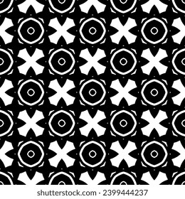 Vector monochrome pattern, Abstract texture for fabric print, card, table cloth, furniture, banner, cover, invitation, decoration, wrapping.seamless repeating pattern.Black and 
white color.