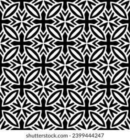 Vector monochrome pattern, Abstract texture for fabric print, card, table cloth, furniture, banner, cover, invitation, decoration, wrapping.seamless repeating pattern.Black and 
white color.
