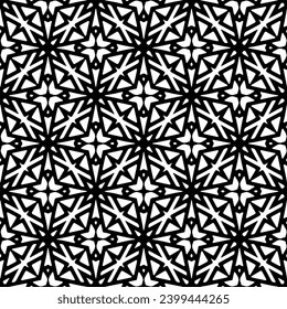 Vector monochrome pattern, Abstract texture for fabric print, card, table cloth, furniture, banner, cover, invitation, decoration, wrapping.seamless repeating pattern.Black and 
white color.