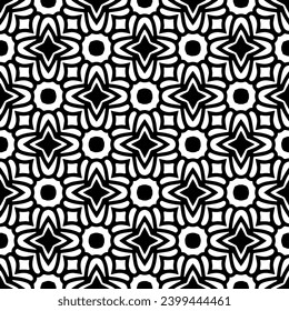 Vector monochrome pattern, Abstract texture for fabric print, card, table cloth, furniture, banner, cover, invitation, decoration, wrapping.seamless repeating pattern.Black and 
white color.