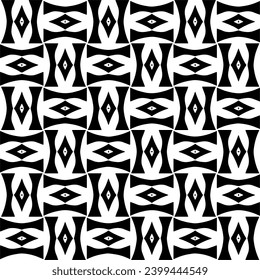 Vector monochrome pattern, Abstract texture for fabric print, card, table cloth, furniture, banner, cover, invitation, decoration, wrapping.seamless repeating pattern.Black and 
white color.