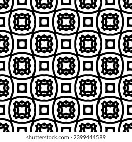 Vector monochrome pattern, Abstract texture for fabric print, card, table cloth, furniture, banner, cover, invitation, decoration, wrapping.seamless repeating pattern.Black and 
white color.