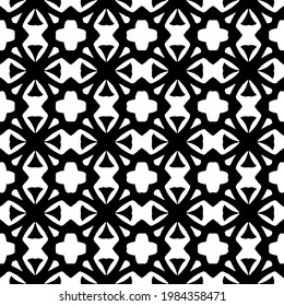 Vector monochrome seamless pattern, Abstract endless texture for fabric print, card, table cloth, furniture, banner, cover, invitation, decoration, wrapping.