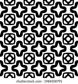 Patrón monocromo sin soldadura vectorial, textura sin fin abstracta para impresión de tela, tarjeta, mantel de mesa, mobiliario, banner, cubierta, invitación, decoración, envoltura.