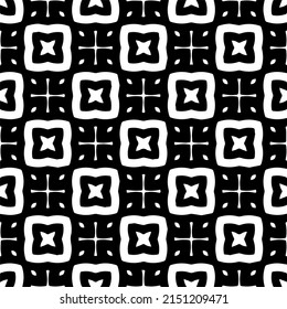 Vector monochrome seamless pattern. Abstract texture for fabric print, card, table cloth, furniture, banner, cover, invitation, decoration, wrapping.seamless repeating pattern.Black and 
white color.