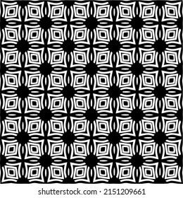 Vector monochrome seamless pattern. Abstract texture for fabric print, card, table cloth, furniture, banner, cover, invitation, decoration, wrapping.seamless repeating pattern.Black and 
white color.