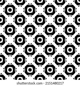 Vector monochrome seamless pattern. Abstract texture for fabric print, card, table cloth, furniture, banner, cover, invitation, decoration, wrapping.seamless repeating pattern.Black and 
white color.