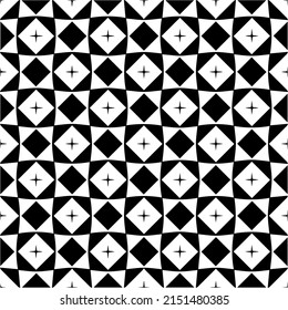 Vector monochrome seamless pattern. Abstract texture for fabric print, card, table cloth, furniture, banner, cover, invitation, decoration, wrapping.seamless repeating pattern.Black and 
white color.
