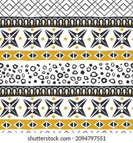 Vector monochrome seamless pattern with scandinavian folk ornaments on transparent background. Good for fabric interior and fashion  prints, christmass wrapping, nothern europe souvenir products.