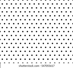 Vector monochrome seamless pattern, simple geometric texture with little hexagons, abstract black & white minimalist background. Endless repeat backdrop. Design element for print, decoration, textile
