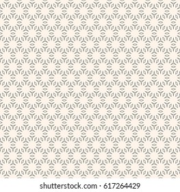 Vector monochrome seamless pattern, thin lines, geometric figures, polygons, pastel tones. Minimalist ornamental background. Simple abstract texture for tileable print, digital, decor, furniture, web
