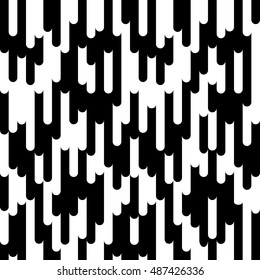 Vector Monochrome Seamless Pattern Vertical Rounded Stock Vector ...