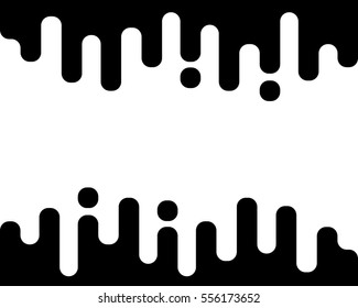 Vector monochrome seamless pattern, vertical rounded lines, black & white transition. Abstract endless texture. Design element for print, digital, web, cover, wallpaper, textile