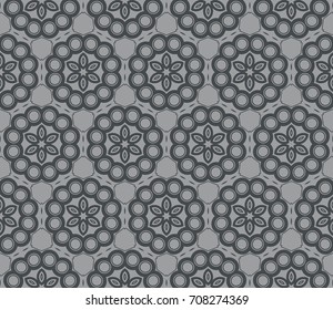 Vector monochrome seamless patterns. Abstract background. Geometric seamless pattern in modern stylish. Vector seamless pattern