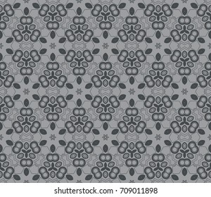 Vector monochrome seamless patterns. Abstract background. Geometric seamless pattern in modern stylish. Vector seamless pattern