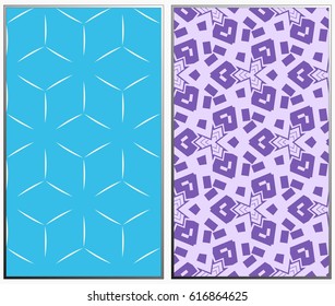 Vector monochrome seamless patterns set. Abstract background. Geometric seamless pattern in modern stylish. Vector seamless pattern