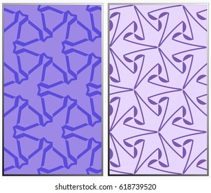 Vector monochrome seamless patterns set. Abstract background. Geometric seamless pattern in modern stylish. Vector seamless pattern