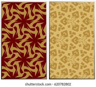 Vector monochrome seamless patterns set. Abstract background. Geometric seamless pattern in modern stylish. Vector seamless pattern