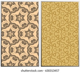 Vector monochrome seamless patterns set. Abstract background. Geometric seamless pattern in modern stylish. Vector seamless pattern