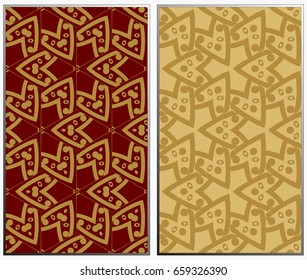 Vector monochrome seamless patterns set. Abstract background. Geometric seamless pattern in modern stylish. Vector seamless pattern