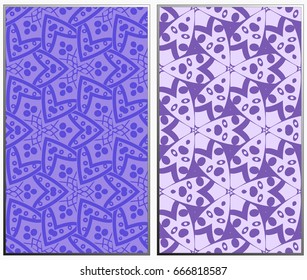 Vector monochrome seamless patterns set. Abstract background. Geometric seamless pattern in modern stylish. Vector seamless pattern