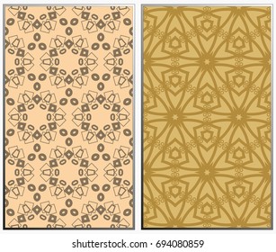 Vector monochrome seamless patterns set. Abstract background. Geometric seamless pattern in modern stylish. Vector seamless pattern