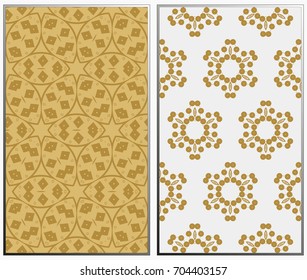 Vector monochrome seamless patterns set. Abstract background. Geometric seamless pattern in modern stylish. Vector seamless pattern