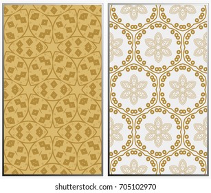 Vector monochrome seamless patterns set. Abstract background. Geometric seamless pattern in modern stylish. Vector seamless pattern