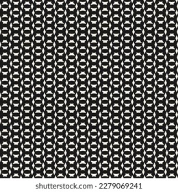 Textura sin fisuras de vectores monocromo, patrón geométrico étnico simple. Fondo interminable abstracto en blanco y negro, adorno tradicional oscuro. Elemento de diseño para impresiones, decoración, web, textil, papel tapiz