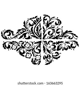 Vector monochrome set with elements for design your text