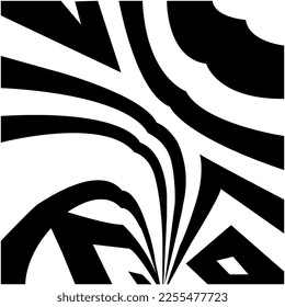 Vector  monochrome wave stripes abstract background , optical black and white lines illustration, psychedelic linear pattern, hypnotic geometric illusion.Eps 10.

