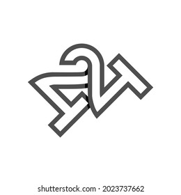 Un vector es un monograma de 2, 4 y 4