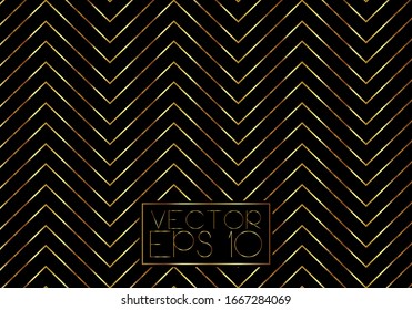 Vector monogram design elements in trendy vintage style and mono lines with space for text - abstract golden geometric frames, packaging template f. Art Deco