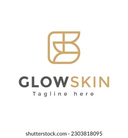 Vector monogram G letter logo design