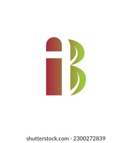vector is monogram letter B, A and I. Agriculture, elegant.