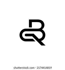 The vector is a monogram of the letter B, R and G.