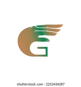 vector is monogram letter G and hand. Elegant.