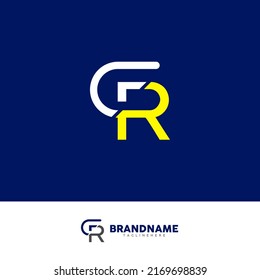 The vector is a monogram of the letter G and R.
