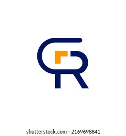 El vector es un monograma de la letra G y R.