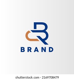 The vector is a monogram of the letter Q and B.