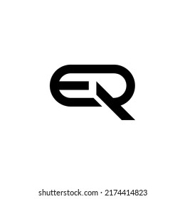 The vector is a monogram of the letter R and E.