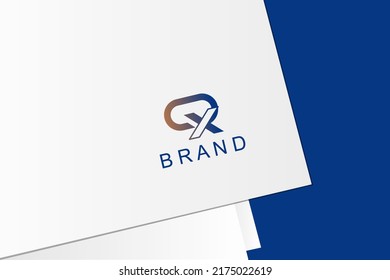 The vector is a monogram of the letter R and X.