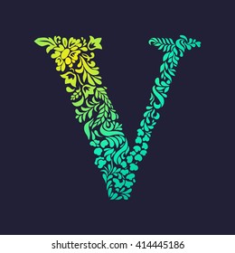 Vector Monogram Letter V