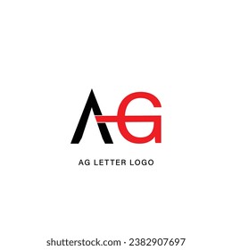 Vector monogram letters a g vector logo design