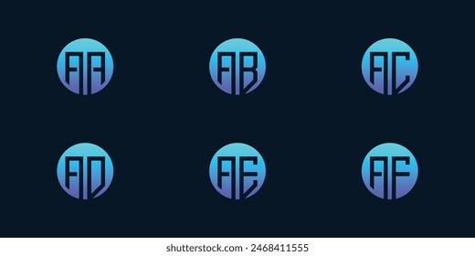 Vektorgrafik Monogramm Logo Design Inspiration Icons für Unternehmen der Luxus-Eleganz schlicht