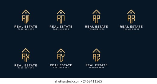 Vector monogram logo design inspiration icons for business of luxury elegant simple