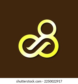 vector is monogram number 0 and 8. Elegant.