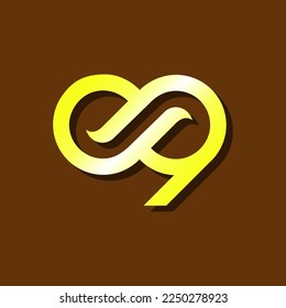 vector is monogram number 0 and 9. Elegant.